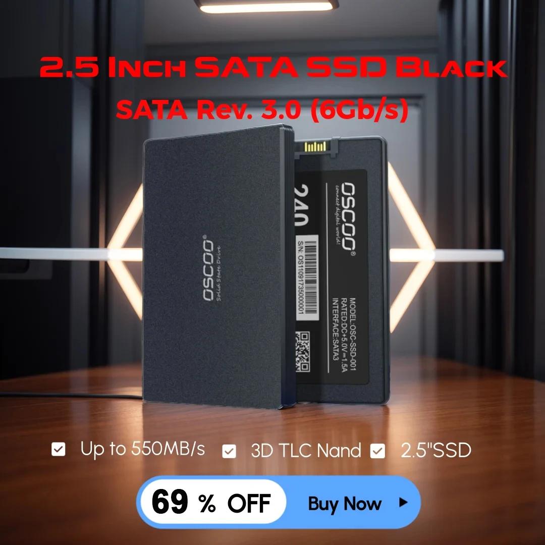 OSCOO  ָ Ʈ ̺, HDD SSD ϵ ũ, PC Ʈ ũž SSD, SATA III, 120GB, 240GB, 2.5 ġ